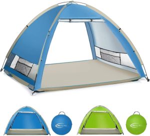 BRGOOD Large Pop-Up Beach Tent