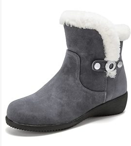 Gracosy Fur Lined Warm Snow Boots