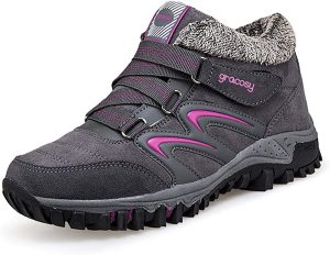 Gracosy Women’s Warm Hiking Shoes
