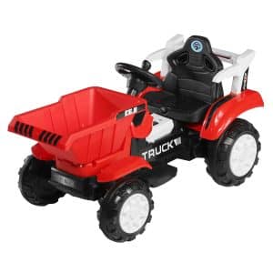 Kids Electric Ride-on Excavator with Digging Bucket Front Loader