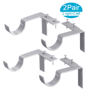 4-Piece Curtain Rod Brackets Set