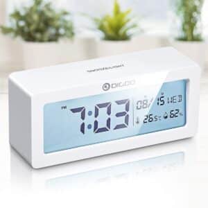 Digoo Digital Alarm Clock for Time/Weekday/Date/Humidity/Temperature