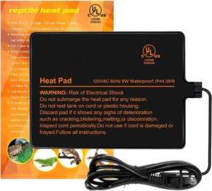 BKVESHI Reptile Heating Pad for 10-65 Gal Tank