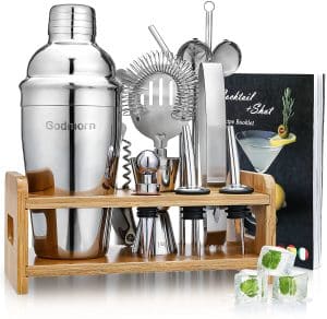 Godmorn Stainless Steel Cocktail Shaker Set