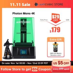 Anycubic Photon Mono 4K SLA LCD UV Resin 3D Printer