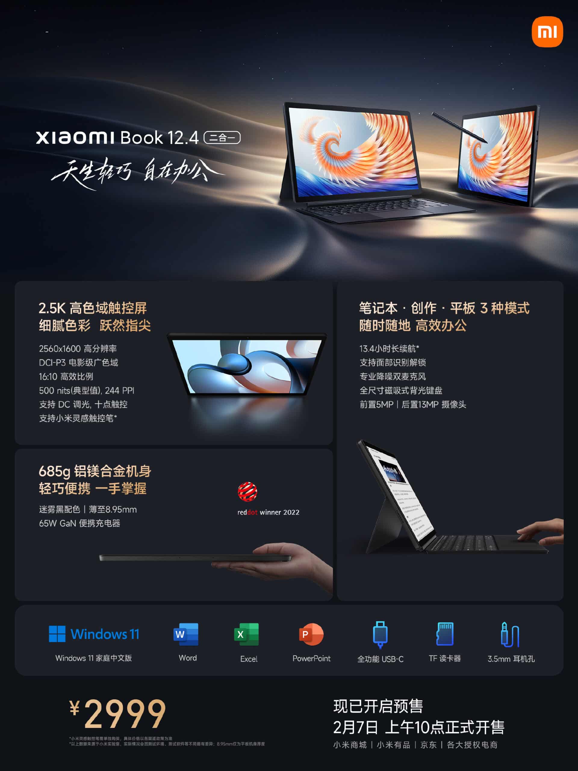Xiaomi Notebook 12.4 2023