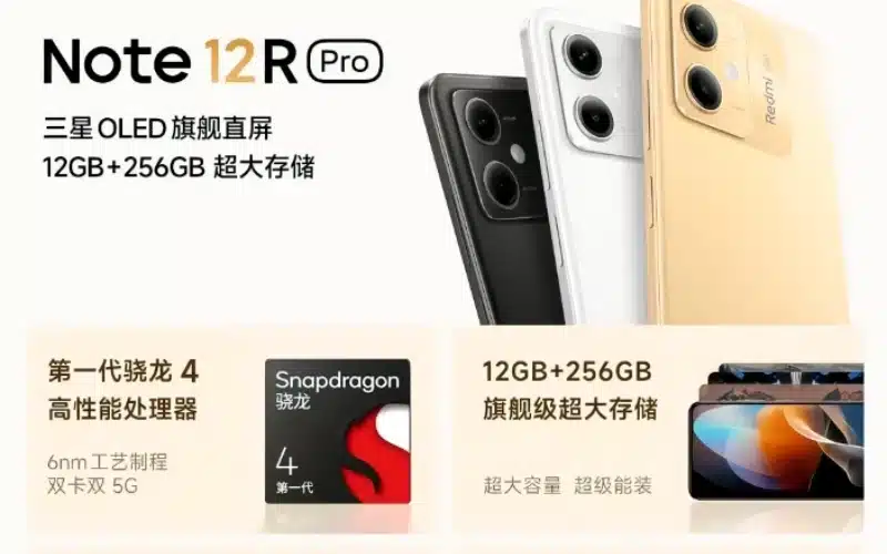Redmi Note 12R Pro Goes On The Market, 12GB+256GB Version For 1799 Yuan ...