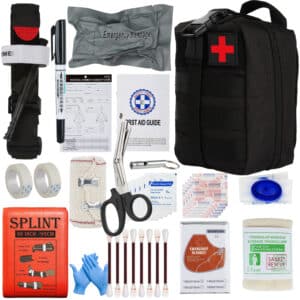 First Aid Survival Kit w/ 35 EMT Items