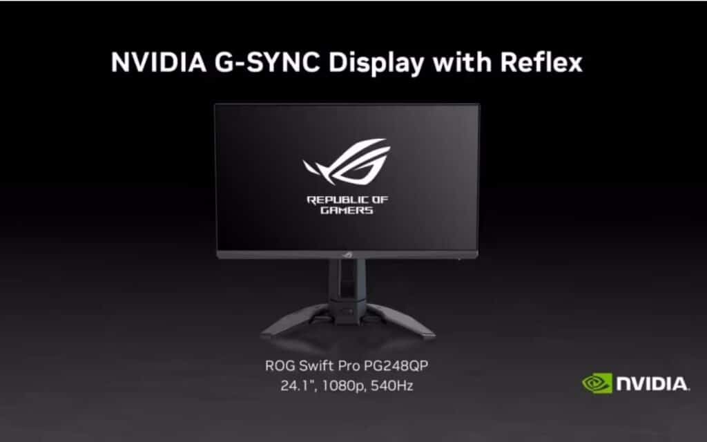 ROG Swift Pro PG248QP Monitor: The World’s First 540Hz Gaming Monitor