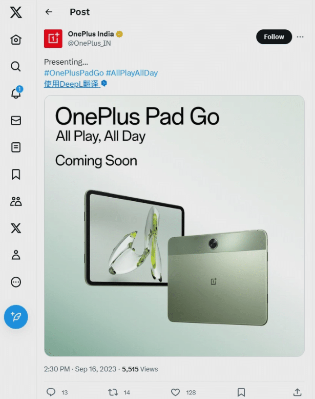OnePlus Pad Go