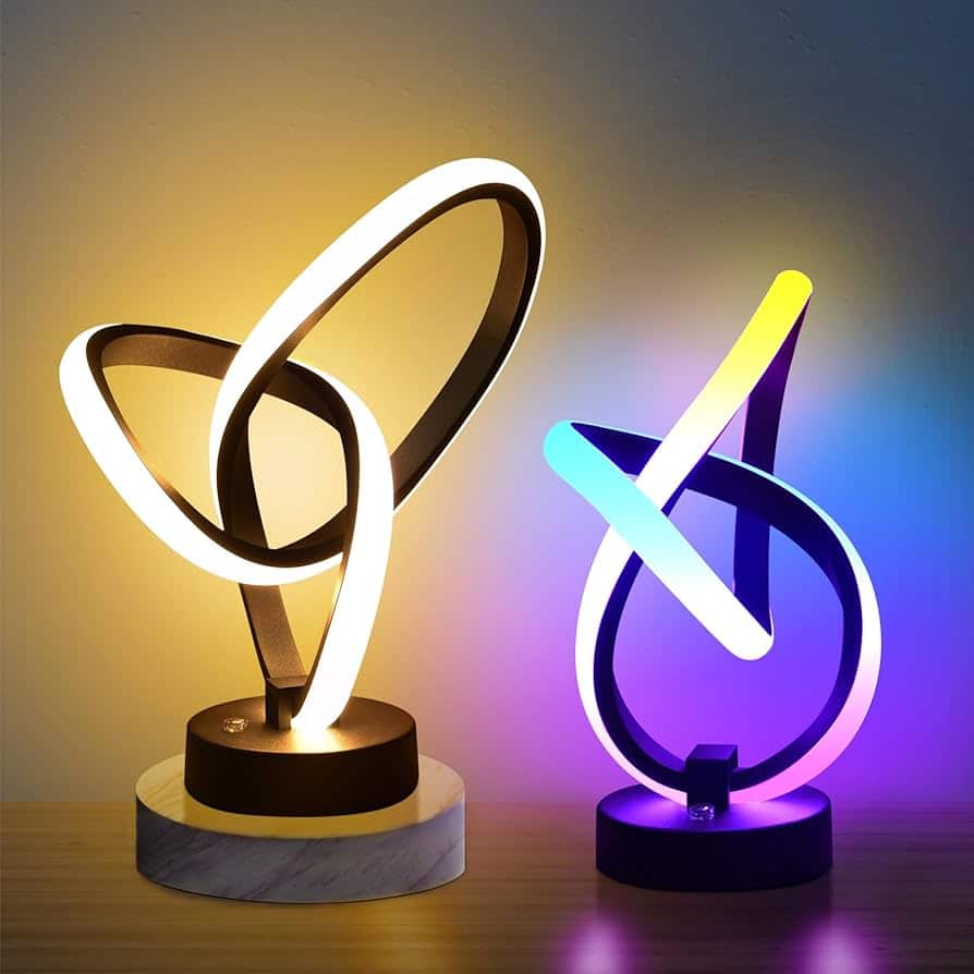 Vocevos Modern Table Lamps RGB Desk Lamp