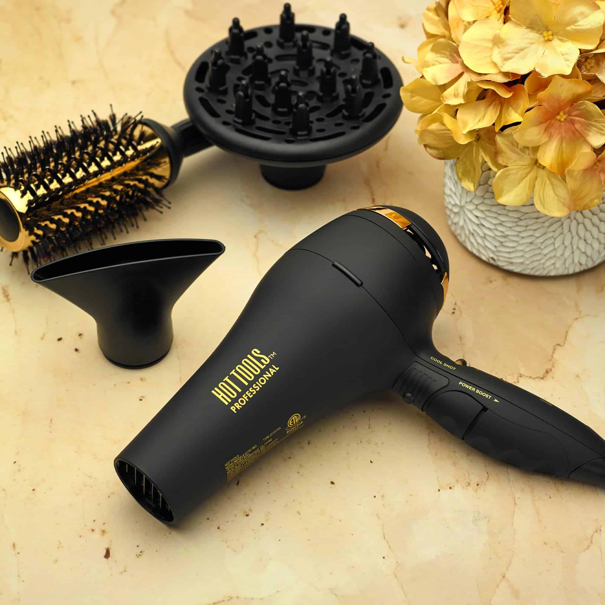 Hot Tools Pro Artist Black Gold Ionic Hair Dryer