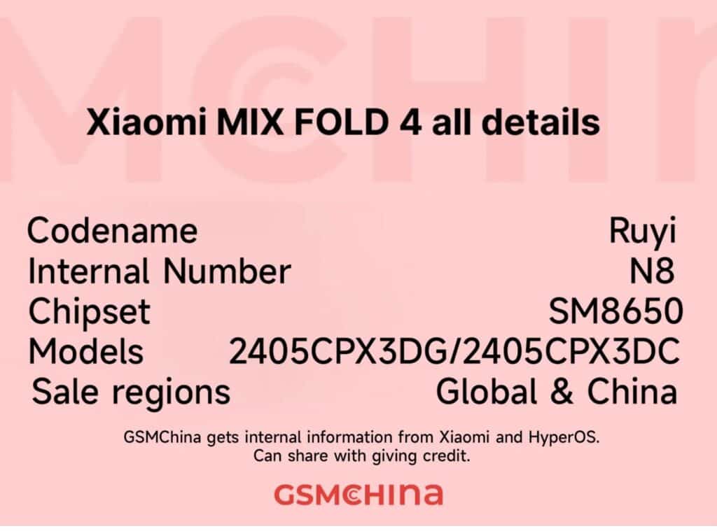 Xiaomi MIX Fold 4