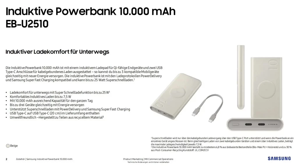 Samsung Powerbank 10000mAh