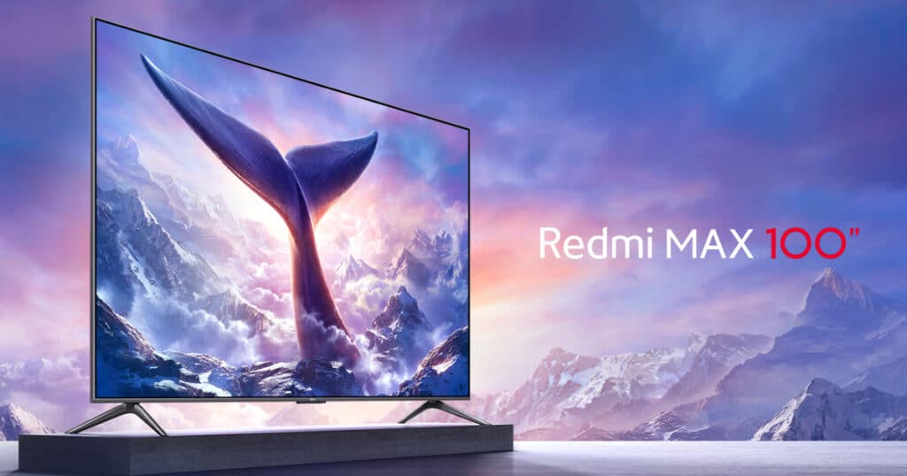 Redmi MAX 100-inch TV Has 4K 144Hz Display For Under $1,250