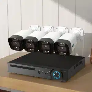 Hiseeu 4Pcs POE H.265+ Security IP Cameras