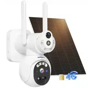 HISEEU TDS04E 4G LTE EU 2K 8MP Dual Lens PTZ Solar Powered Camera