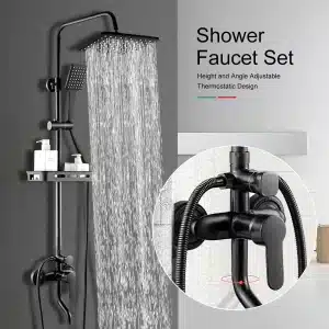 BVSOIVIA 3 in 1 Bathroom Shower Faucet Rainfall