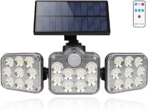 138 LED Solar Power PIR Motion Sensor Light