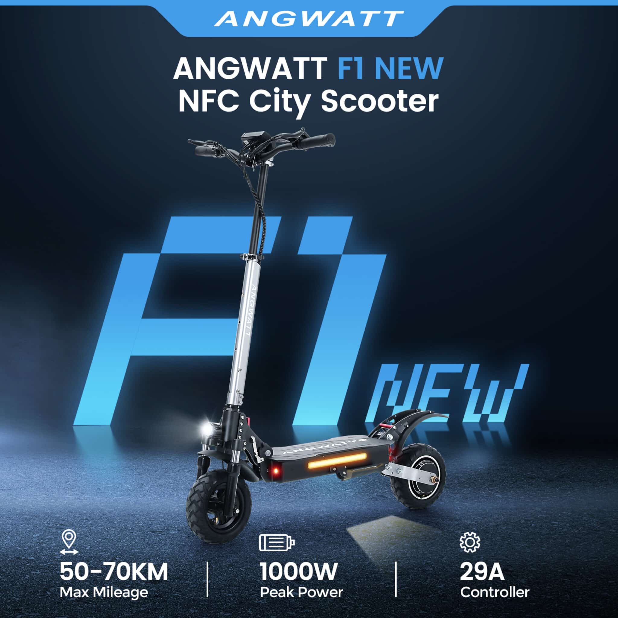 ANGWATT F1 NEW Electric Scooter Review: Power, Range, and Stability for ...