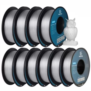 Geeetech PETG 3D filament – 1,75 mm, 10 kg, átlátszó, dugulásmentes