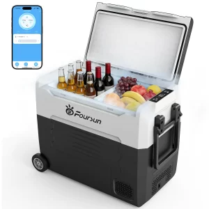 Lodówka turystyczna Foursun 55L sterowanie aplikacją