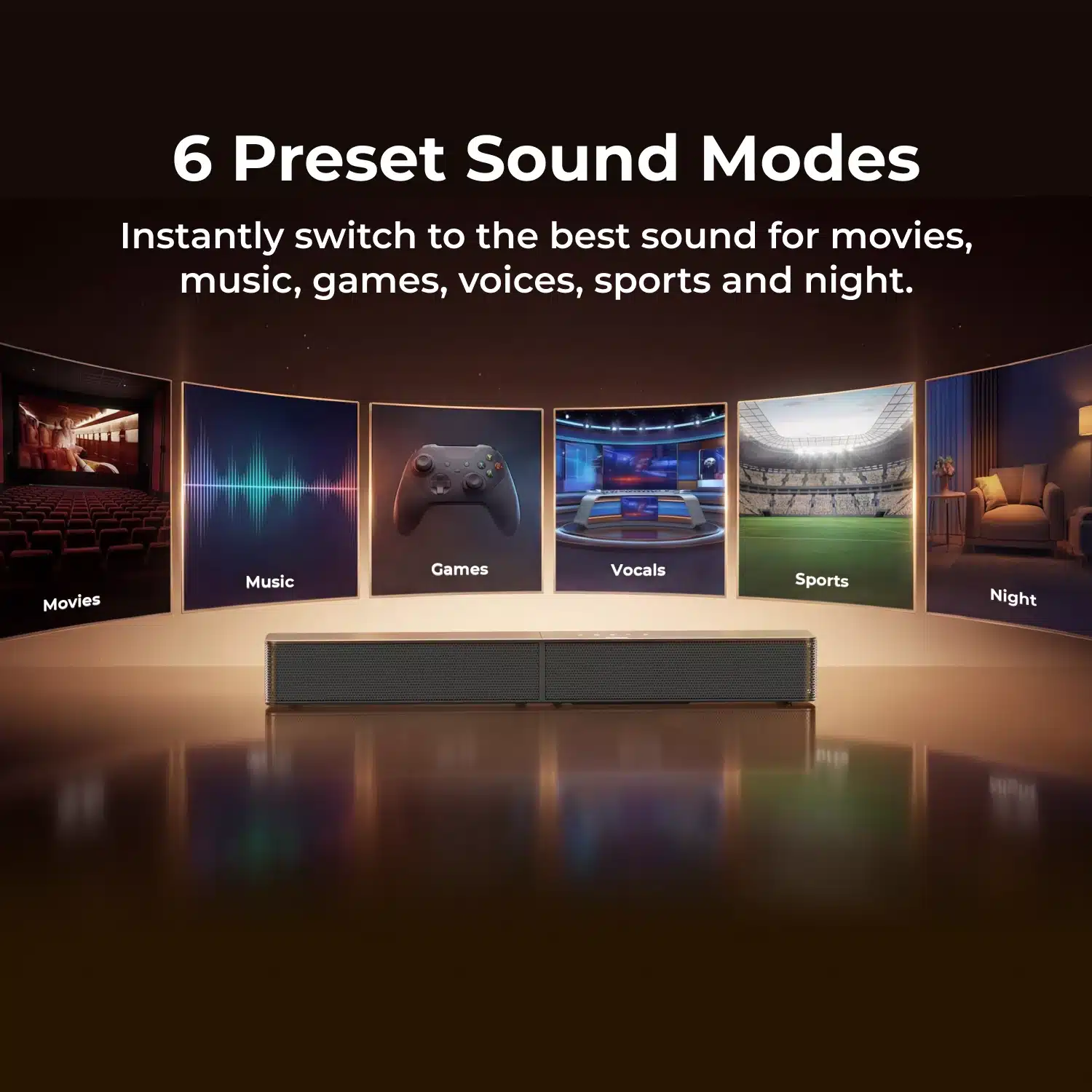 ULTIMEA Poseidon R3T 2.1CH Soundbar with Wireless Subwoofer - Image 7