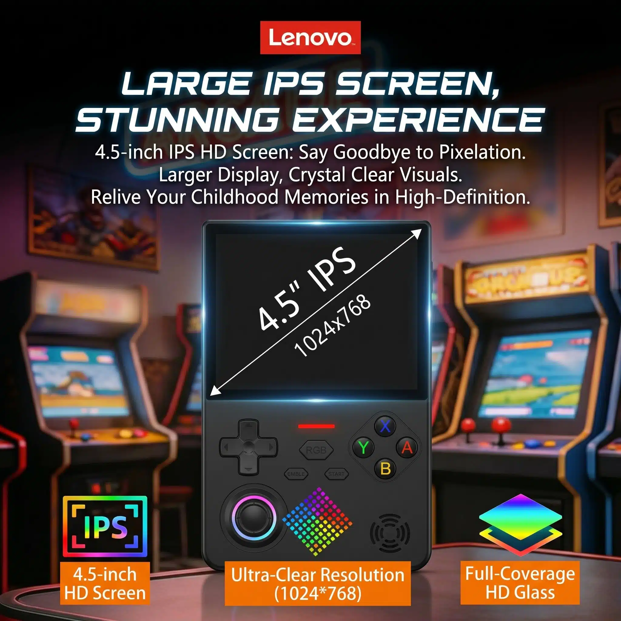 Lenovo G02 Portable Retro Gaming Console - Image 4
