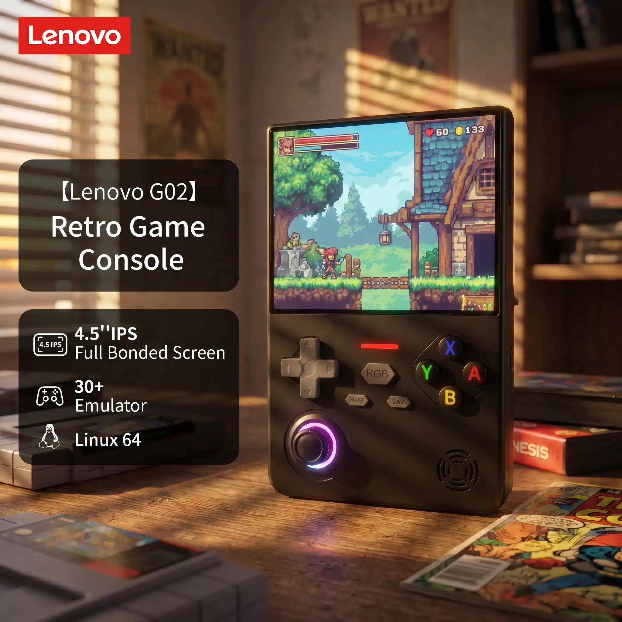 Lenovo G02 Portable Retro Gaming Console: Your $52.07 Ticket to Classic Games?