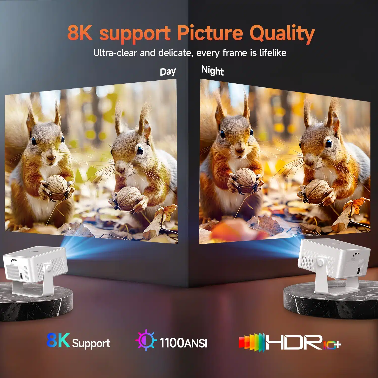 Magcubic HY450MAX Portable 1080P Android WiFi6 Projector - Image 3
