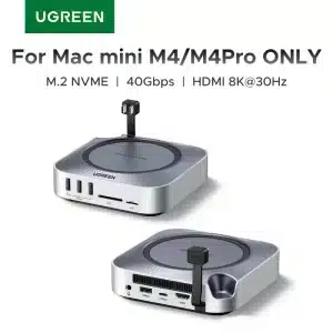 UGREEN Mac Mini 40Gbps Docking Station M.2 NVMe SSD Case