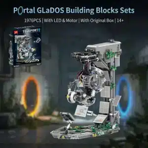DIY Blocks GLaDOS Portal 2 Μηχανή LED Τουβλάκια Κατασκευής Μοντέλο