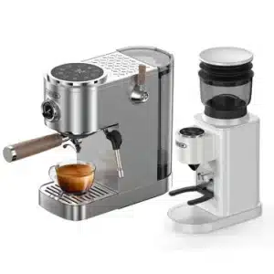 HiBREW H13 Kétbojleres Eszpresszógép és G7 Kávéőrlő Szett