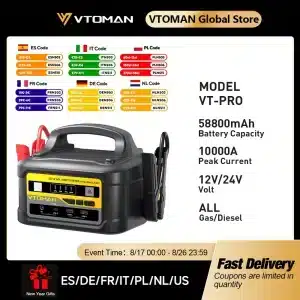 VTOMAN VT-PRO 10000A Przenośny rozrusznik Power Bank