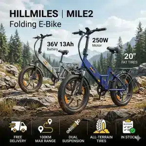 Hillmiles Mile2 Składany Rower Elektryczny Miejski Rower Elektryczny