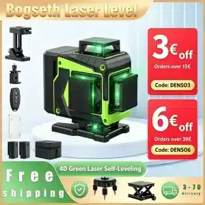 Bogseth 4D Laser Level 16 Γραμμές Πράσινο Αυτοεπιπεδούμενο