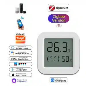 Inteligentny domowy czujnik temperatury i wilgotności Zigbee z ekranem LCD