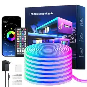 Εύκαμπτες Νεον LED Λωρίδες RGB με Έλεγχο μέσω Εφαρμογής/Τηλεχειριστηρίου, Συγχρονισμός Μουσικής, Αδιάβροχο IP65