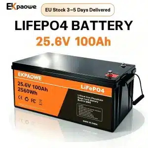 EKPAOWE 24V 100Ah Akumulator LiFePO4 z BMS