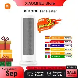 Xiaomi Kompaktowy Domowy Stojący Grzejnik Wentylatorowy z Kontrolą Termostatyczną