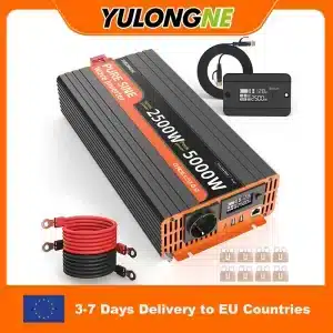 Falownik 2500W czystej fali sinusoidalnej DC 12V/24V do AC 230V