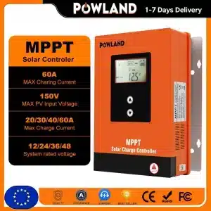 POWLAND Kontroler ładowania słonecznego MPPT