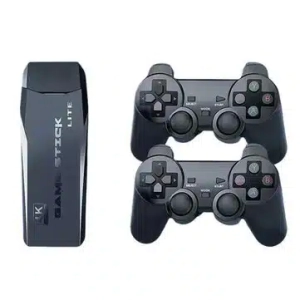 128G TV Game Stick 4K HD retro játékkonzol vezeték nélküli vezérlőkkel