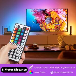39.4ft Color Changing RGB LED Light Strip with 44-Key IR Remote Controller