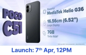 Xiaomi Poco C51 to Be Unveiled on April 7th