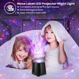 Galaxy Music LED Projector Night Light with Remote Control