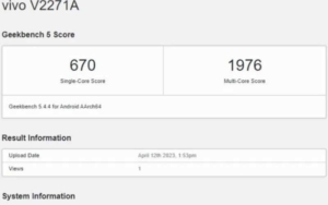 Vivo Y78+ Appears on Geekbench