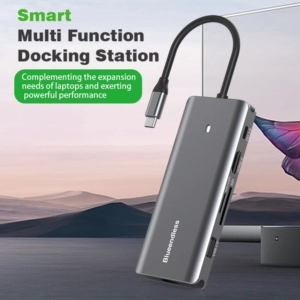 Aluminum 10 in 1 Type-C Docking Station