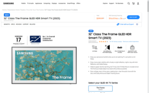 Samsung The Frame TV 2023 Released: 32-inch, Supports Motion Sensor