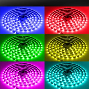 39.4ft Color Changing RGB LED Light Strip with 44-Key IR Remote Controller